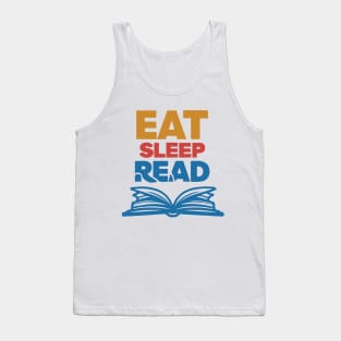 Eat Sleep Read. Funny Tank Top